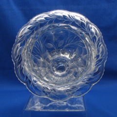 #352 Flat Panel Vase, Drop Flange, unk cut, Crystal, 1906-1929